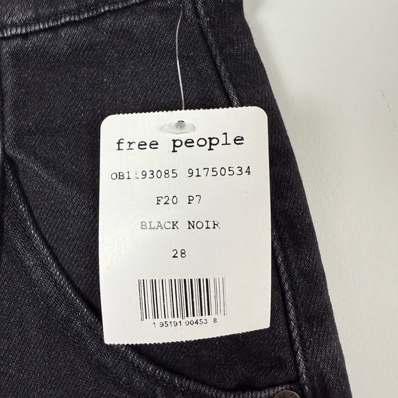 Free People Black Denim Skirt Size 28 New - Picture 4 of 8